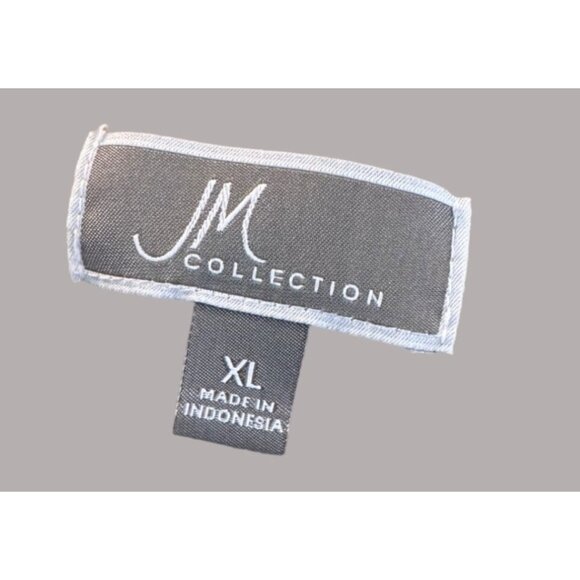 JM Collection Women's Stretch Pull On Print Blouse Size XL - Picture 6 of 6